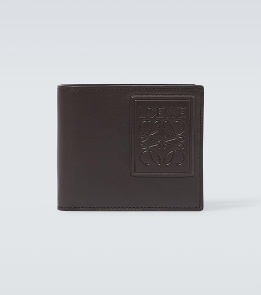 Anagram leather bifold wallet