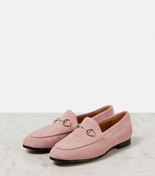 Gucci Jordaan Horsebit suede loafers