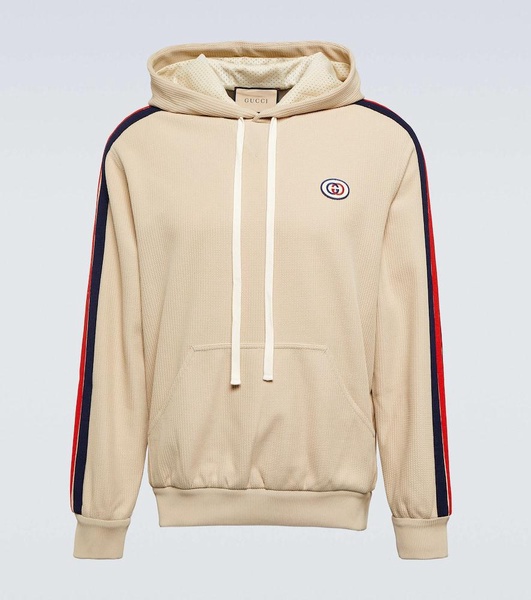 stripe-detail GG hoodie