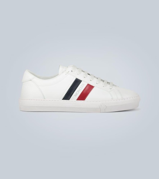 New Monaco Striped Leather Sneakers