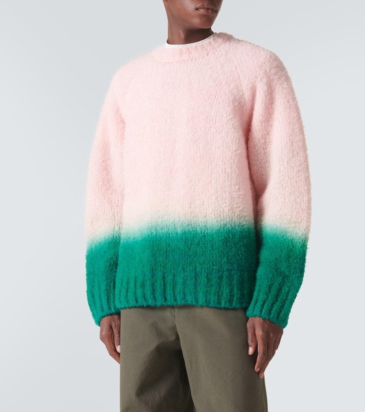 Gradient wool-blend sweater