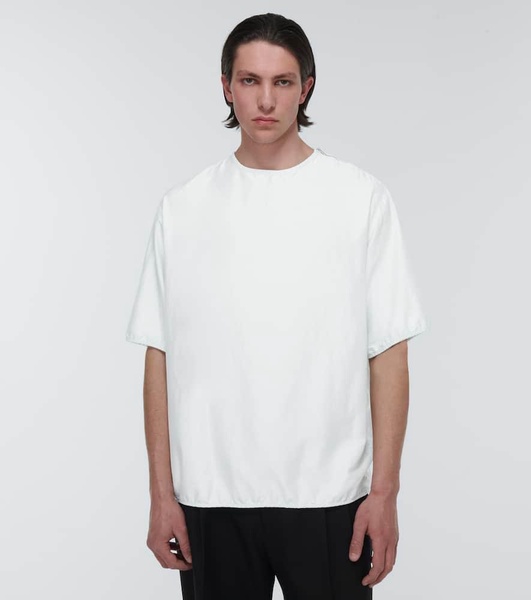 Blouson silk blend T-shirt