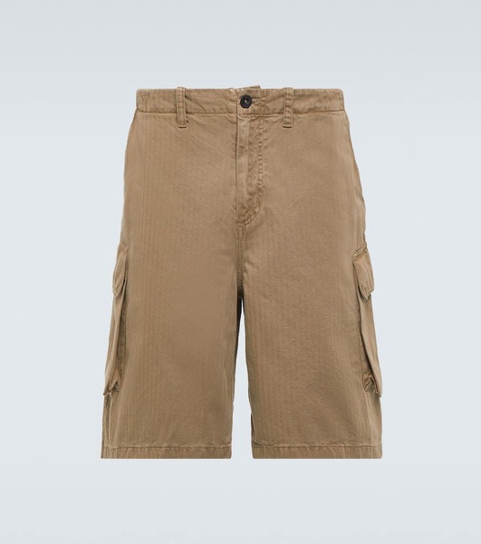 Mount herringbone cotton cargo shorts