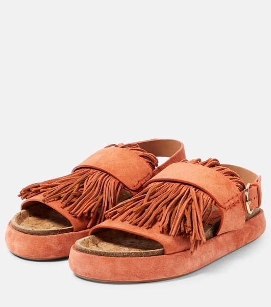 Alba fringed suede sandals