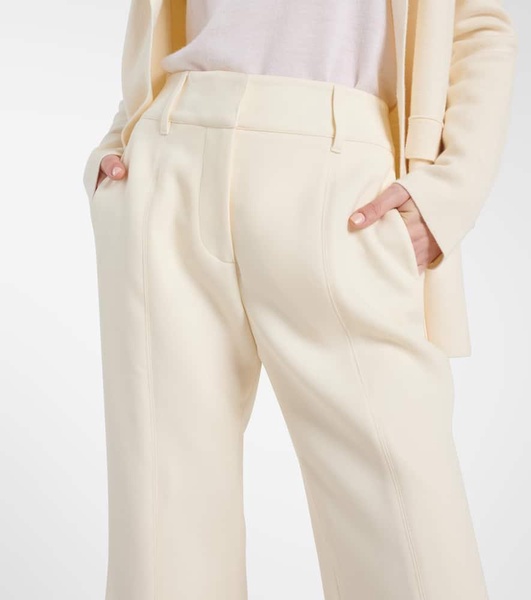 Rhein high-rise wool flared pants