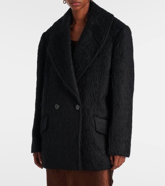 Opeala wool and mohair-blend coat