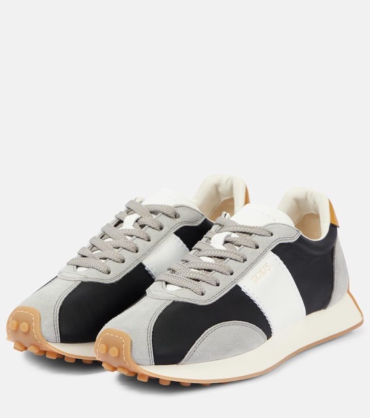 Runner leather sneakers