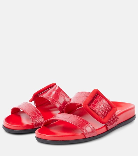 Mayfu croc-effect leather sandals