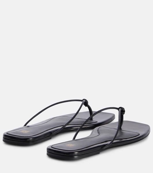 The Knot leather thong sandals