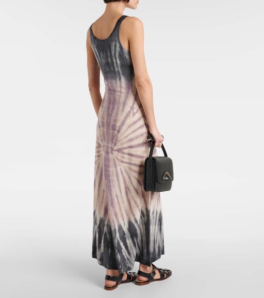 Beca tie-dye cashmere and silk maxi dress