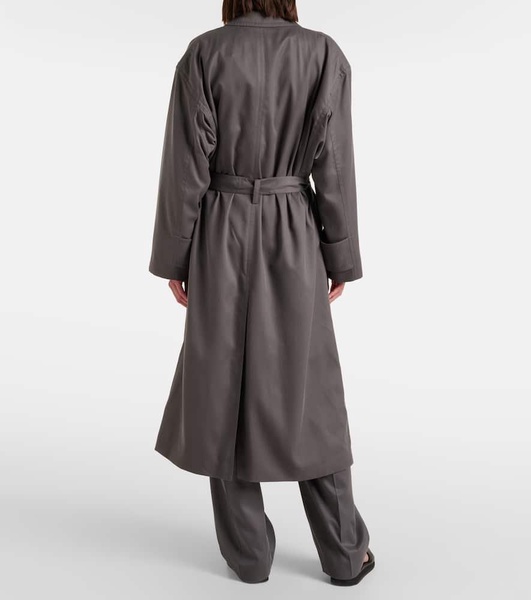 Eric silk trench coat