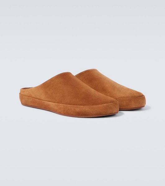 Suede mules 