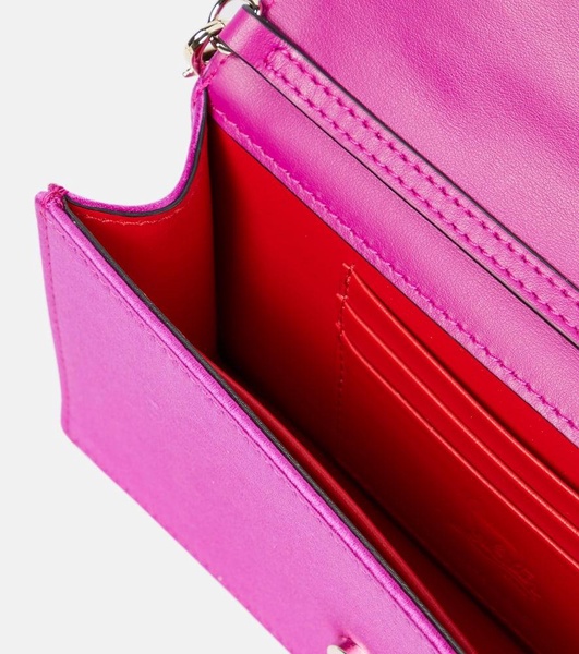 Loubi54 satin clutch