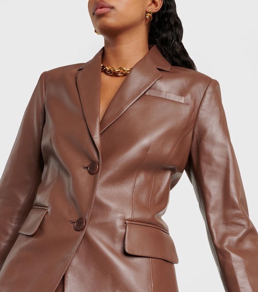 Fenice leather blazer