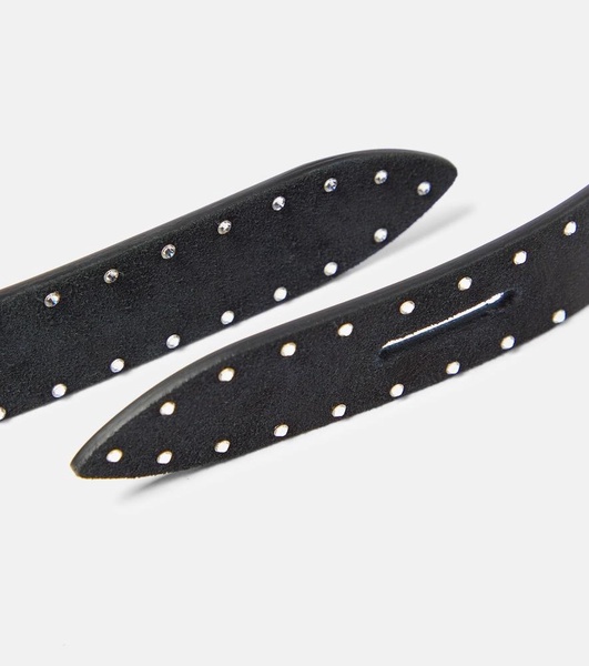 Lecce studded leather belt