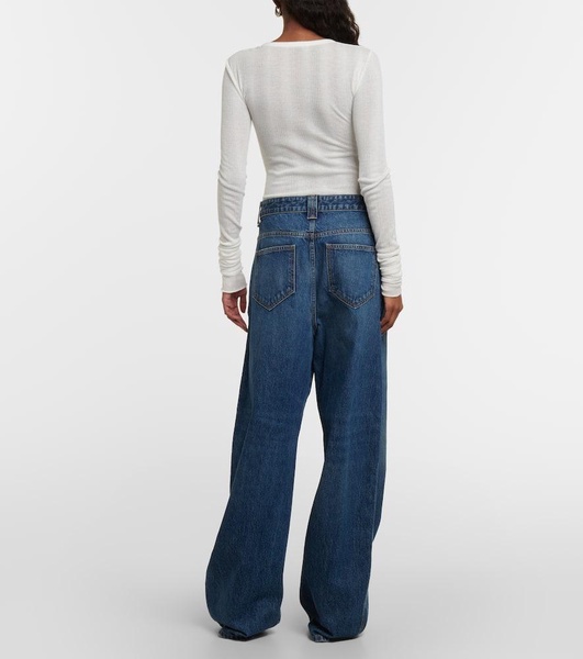 Bacall mid-rise wide-leg jeans