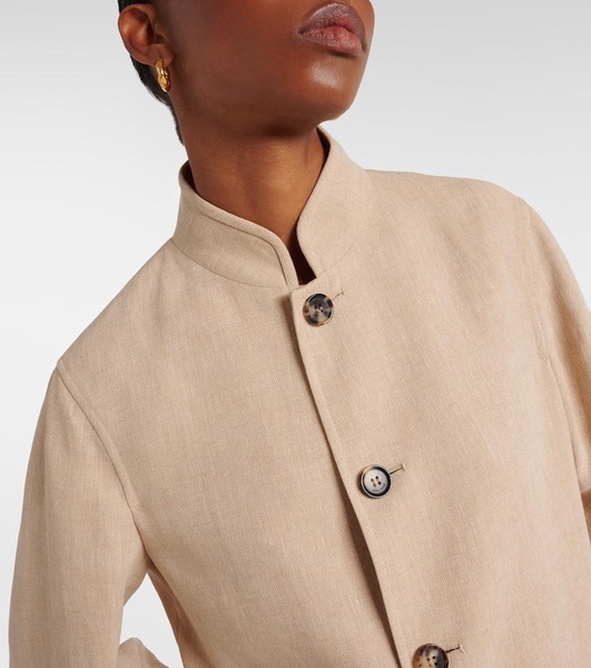 Spain linen crepe jacket