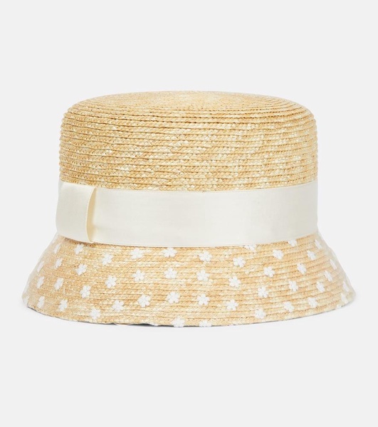 Mini Kendall straw boater hat