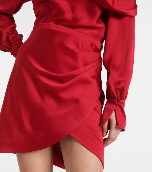 Cameron draped minidress