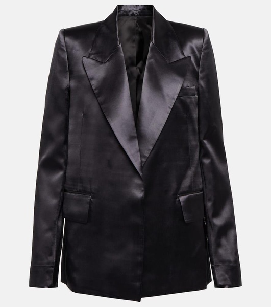 Satin tuxedo blazer