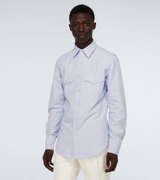 Western long-sleeved cotton shirt