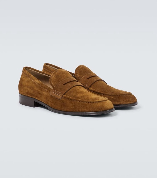 George suede penny loafers