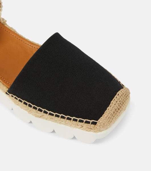 Canvas wedge espadrilles 