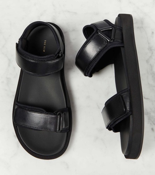 Hook and Loop leather sandals