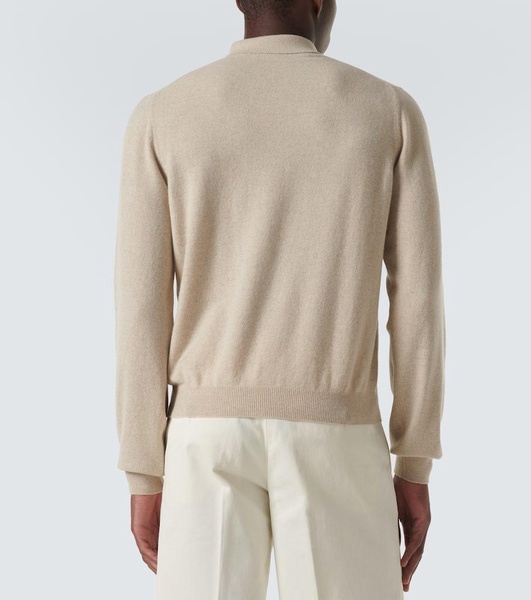 Cashmere polo sweater