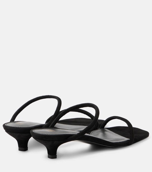 35mm The Minimalist suede sandals