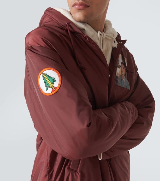 Patch-appliqué technical parka