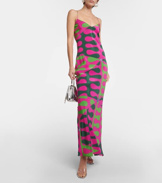 Leocorno silk maxi dress