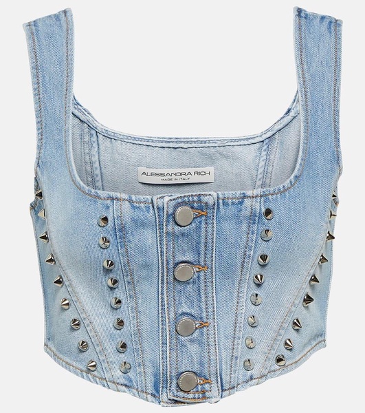 Denim crop top