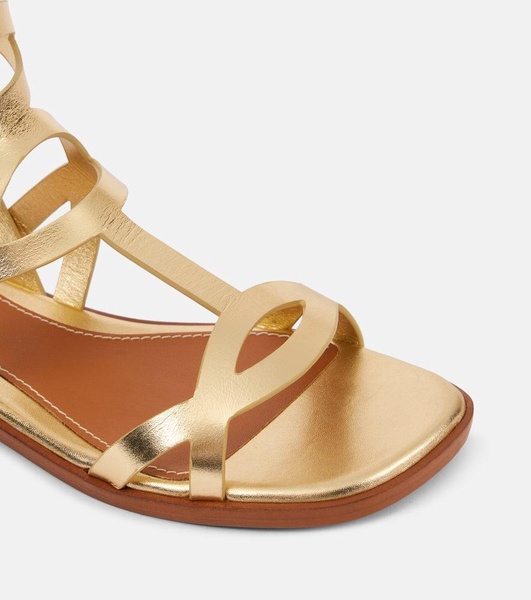 Zimmermann Bay metallic leather sandals