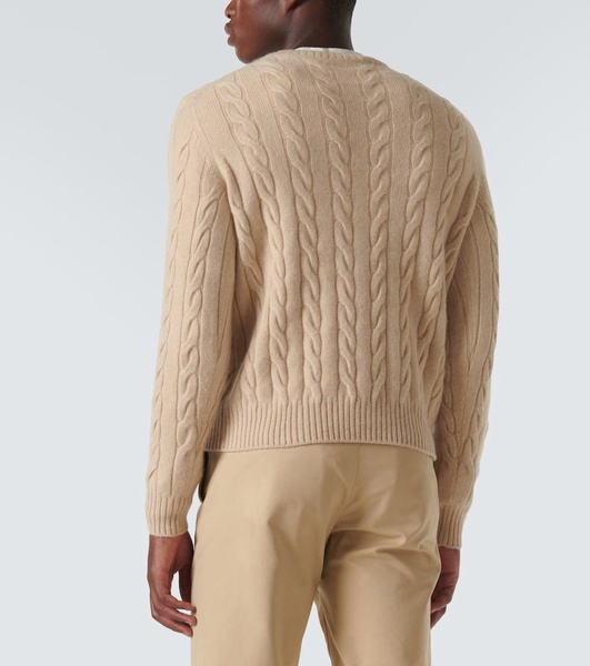 Cable-knit cashmere sweater