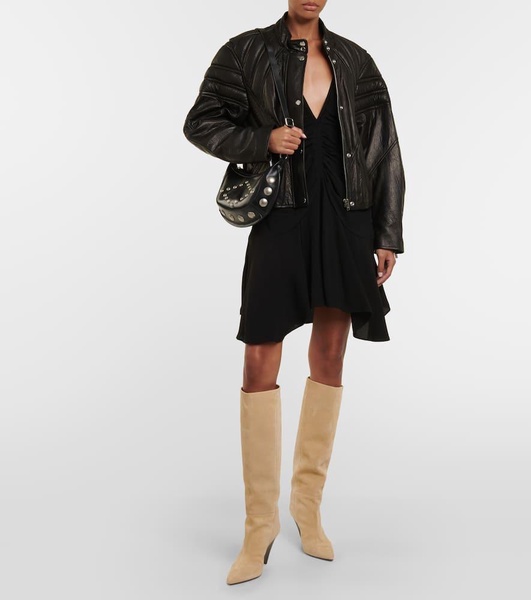 Lakita suede knee-high boots