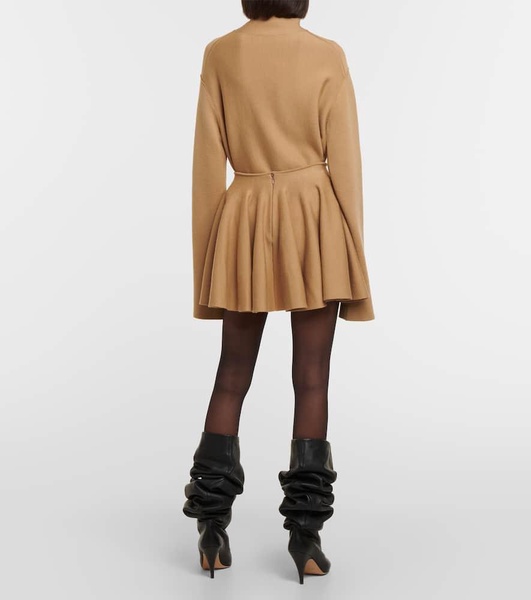 Ulli wool-blend miniskirt