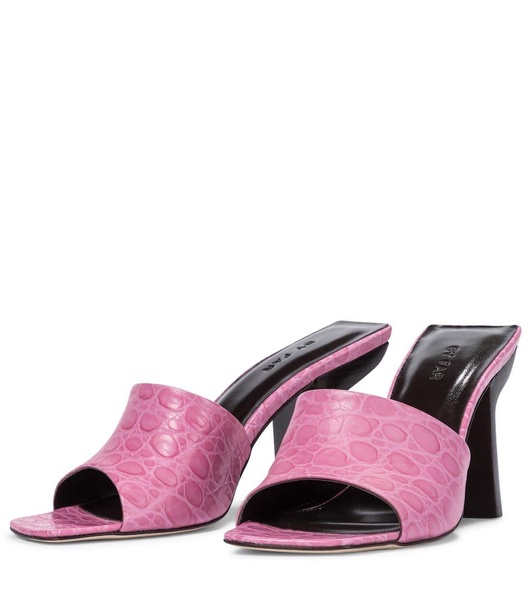 Liliana croc-effect leather sandals