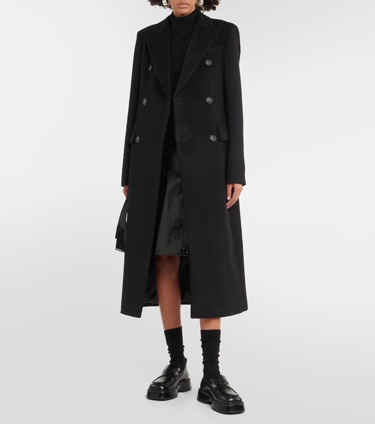 Filante double-breasted wool coat