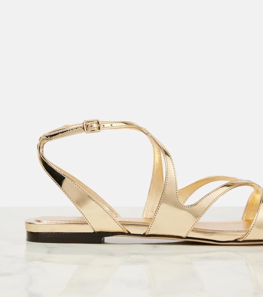 Ayla metallic leather sandals