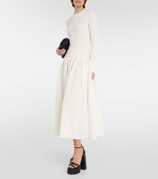 Denning ribbed-knit midi dress