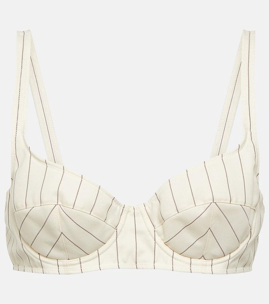 Striped bra top