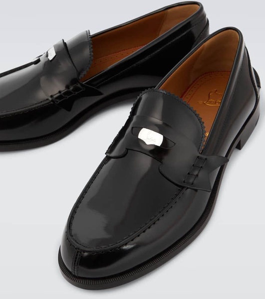 Penny leather loafers