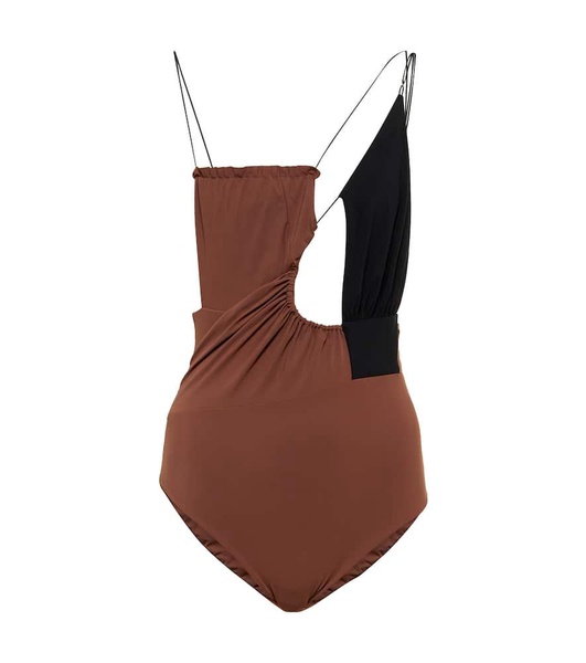 Cutout asymmetric swimsuit