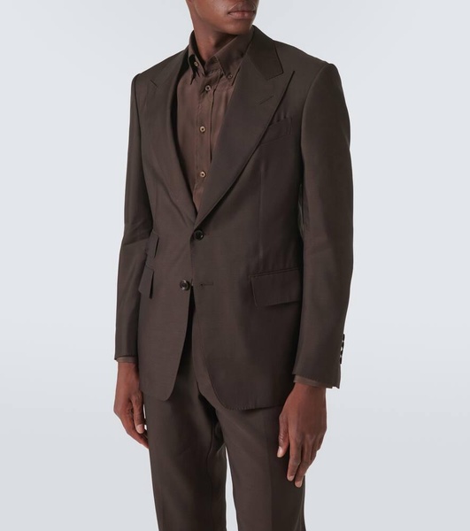 Shelton organza twill suit