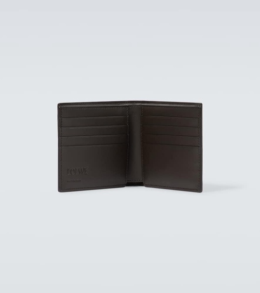 Anagram leather bifold wallet