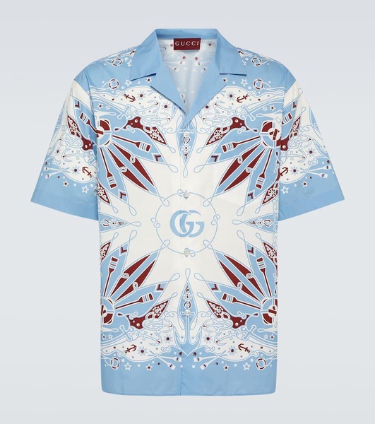 Gucci Bandana cotton bowling shirt