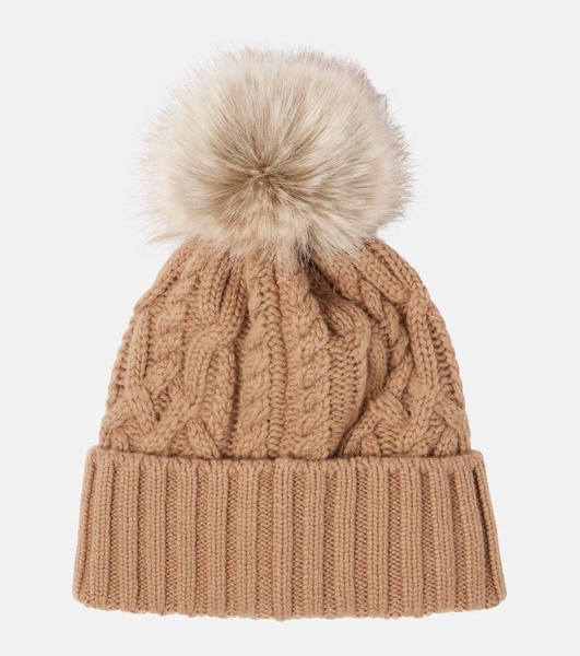 Wool and cashmere beanie