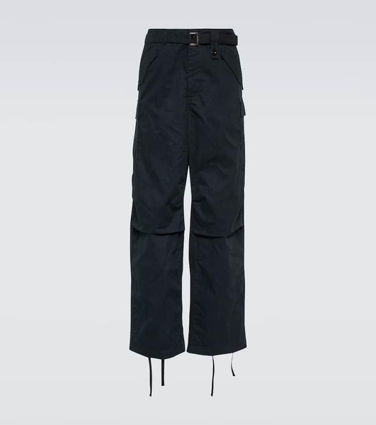 Cotton-blend cargo pants