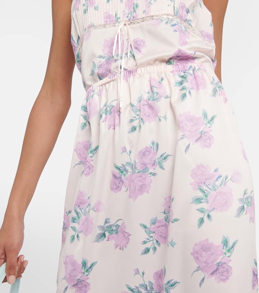 Fayette floral midi skirt